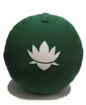 Cuscino Loto Rotondo Grande kapok - Verde
