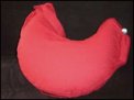 Cuscino Meditazione Mezzaluna Rosso