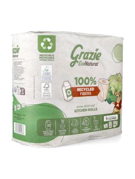 2 Asciugatutto - Rotolo da 100 Strappi "Grazie Natural" - 1