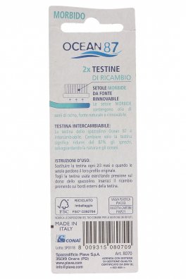 2 Testine di Ricambio per Spazzolino Ocean87 - 2