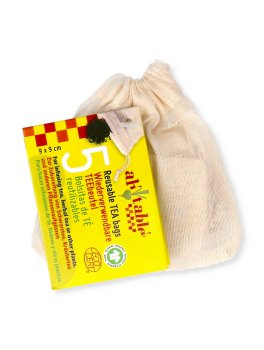 5 Sacchetti in Cotone Bio per il Thè - 1