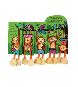 5 Scimmie Birichine — Libro - 1