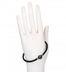 Bracciale in Pelle con Pietra - 2