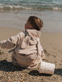 Accappatoio Bimbo in Spugna Waffle - 2/4 Anni - 4