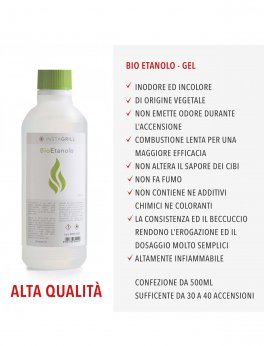 Accendifuoco Gel Ecologico - Bio Etanolo - 2