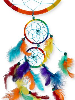Acchiappasogni 7 Chakra Piume Lunghe - 2