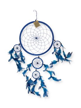 Acchiappasogni Artigianale in Filo con 5 Cerchietti Piccolo - Colori Vari - 2