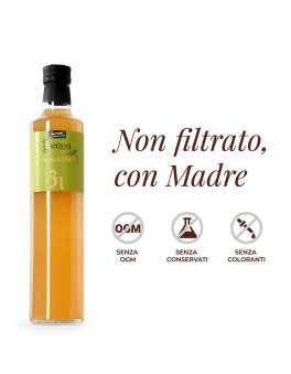Aceto di Mele non Filtrato Biologico e Biodinamico - 500 ml - 6