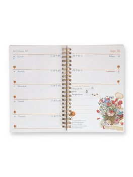 Agenda Settimanale 2026 - Fleurs per Colorare i Giorni - Spirale — Agenda - 3