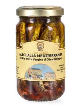 Alici alla Mediterranea in Olio Extravergine d'Oliva Biologico - Principe di Gerace® - 1