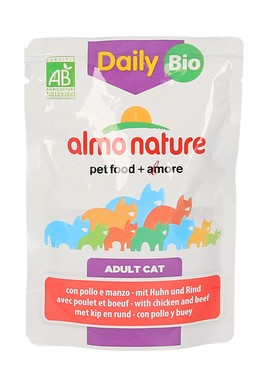 Almo Nature - Bocconcini per Gatti con Pollo e Manzo