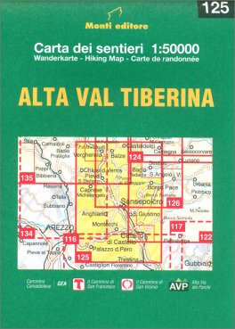 Alta Val Tiberina - Carta dei Sentieri n. 125 — Libro - 1