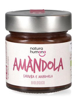 Amàndola Bio Crema Spalmabile di Carruba e Mandorla - 1