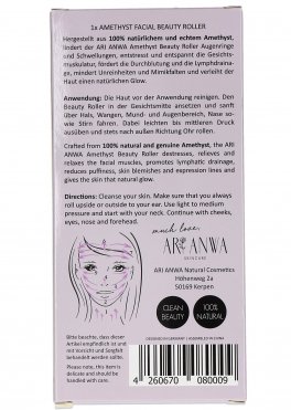 Roller con Ametista per il Massaggio al Viso - 4