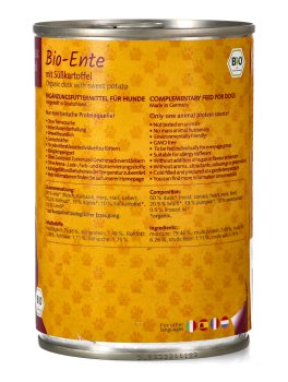 Anatra Bio con Patate Dolci per Cani - 2