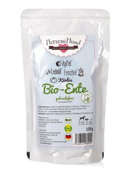 Anatra Bio con Verdure Senza Cereali per Cani - 1