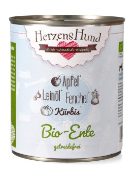 Anatra Bio con Verdure Senza Cereali per Cani - 800g - 1