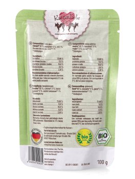 Anatra Bio con Zucchine per Gatti Adulti - 2