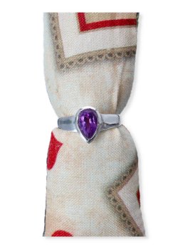 Anello Argento 925 con Pietra Ametista - 3