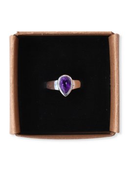 Anello Argento 925 con Pietra Ametista - 4