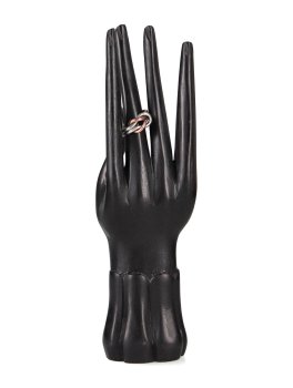 Anello Artigianale con "Nodo Piano" in Rame e Argento - 3