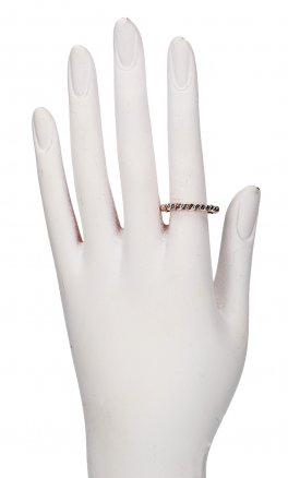 Anello Artigianale in Argento e Rame "Arwen" - 1