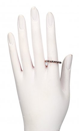 Anello Artigianale in Argento e Rame "Arwen" - 1