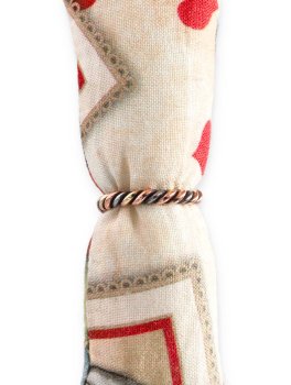 Anello Artigianale "Legolas" Tondo - 3 Metalli : Rame, Ferro, Ottone - 3