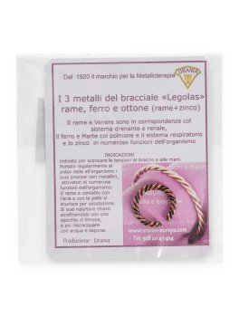 Anello Artigianale "Legolas" Tondo - 3 Metalli : Rame, Ferro, Ottone - 4