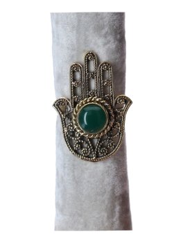 Anello Mano di Fatima con Pietra - Modelli Vari - 2