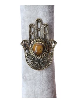 Anello Mano di Fatima con Pietra - Modelli Vari - 1