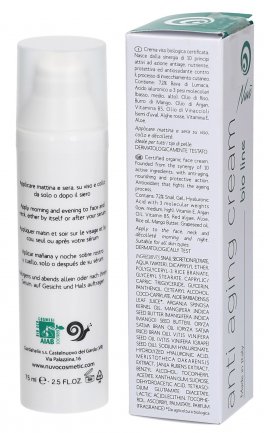 Anti Aging Cream "Bio Line" - Crema Antirughe a base di Bava di Lumaca 72%, Acido Ialuronico, Olio di Vinaccioli e Aloe - 2