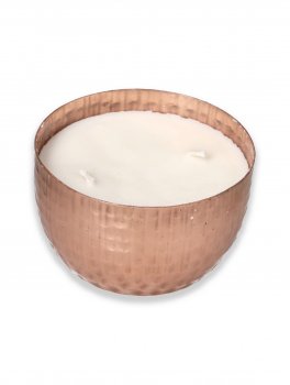 Candela con 2 Stoppini in Vaso Rame - 3