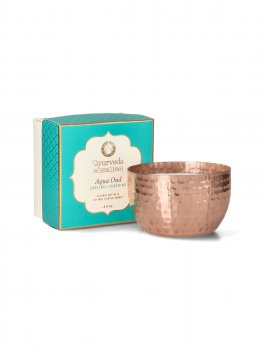 Candela con 2 Stoppini in Vaso Rame - 1