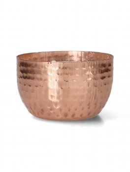 Candela con 2 Stoppini in Vaso Rame - 2