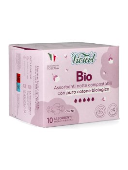 Assorbenti Notte in Cotone Bio con Ali - Flusso Abbondante - 1