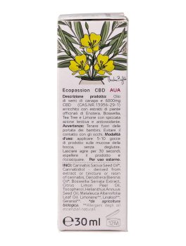 AUA 20 - 20% CBD + Enotera, Boswellia, Tea Tree e Limone - 5