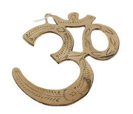 Aum in Ottone decorato - Cm 10