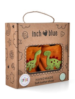 Babbucce Bimbo Inch Blue - Dino Tangerine Suede - 3