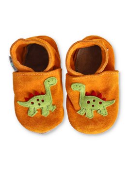 Babbucce Bimbo Inch Blue - Dino Tangerine Suede - 1