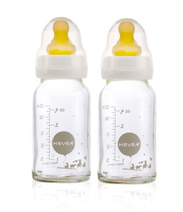 Baby Glass Bottles - 2 Biberon (3-24 Mesi)
