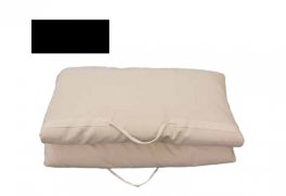 Bag-Futon Zip in Tessuto Nero - 80 x 195 cm - 1