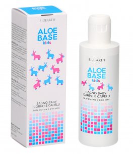 Bagno Baby Corpo e Capelli - Latte d'Asina e Aloe - Aloe Base Kids