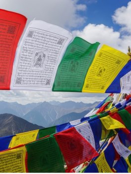Bandiera Tibetana in Cotone - 4