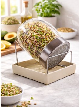 Barattolo Germogliatore in Vetro "Geo Jar" - 4