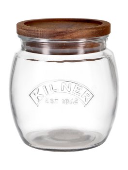 Barattolo in Vetro con Coperchio in Legno - Jar Wooden Lid Kilner® - 2