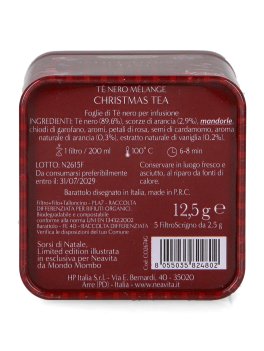 Barattolo Natalizio Neavita con Infuso al Tè Nero Melange Christmas Tea - Rosso - 3