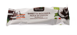 Barretta Bio Noce di Cocco Ricoperta di Cioccolato Fondente - 1