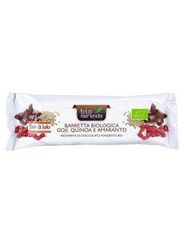 Barretta Biologica Goji, Quinoa e Amaranto Ricoperta di Cioccolato - 1