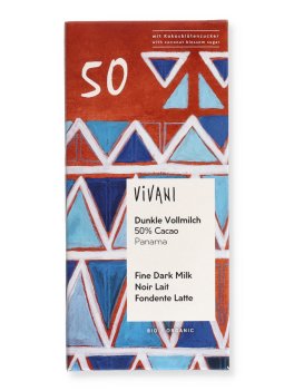 Barretta di Cioccolato al Latte Bio con Cacao 50% - 1